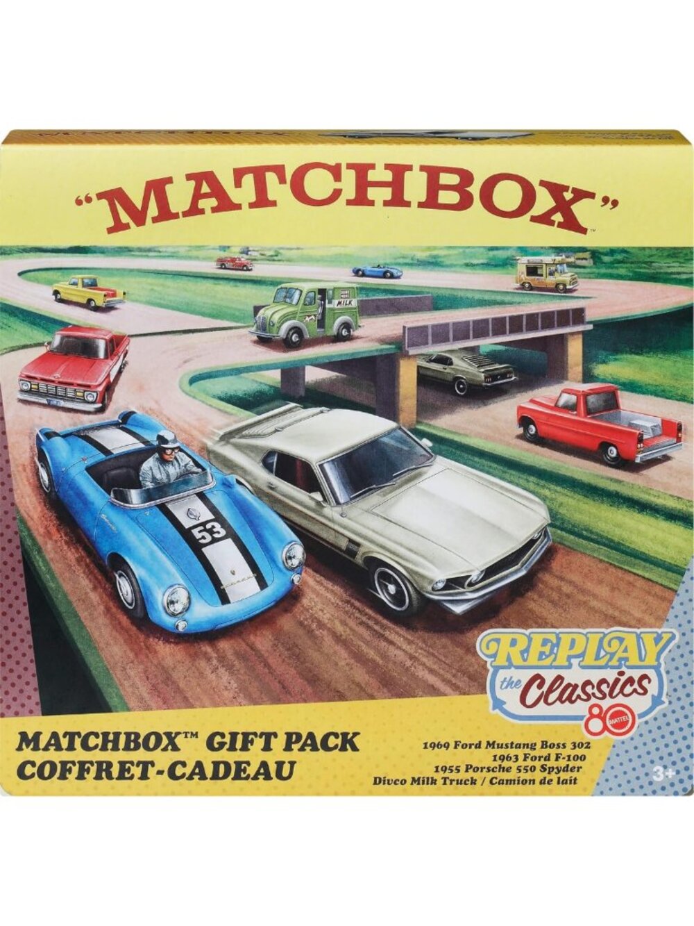 80th Anniversary Die-Cast Toy Cars & Trucks 4-Pack - 1:64 Scale with Moving